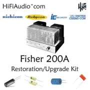 Fisher 200a amplifier restoration recap repair service rebuild capacitor kit