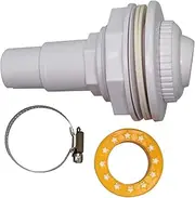 FibroPool above Ground Pool Wall Fitting Return Jet Assembly with Clamp and Thread Tape