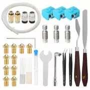 MK8 Hardened 3D Printer Nozzles Kit for Ender 3 V2 CR10 Ender 5 Pro 41Pcs