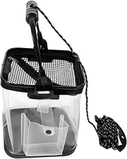 WHAMVOX Portable Folding Fishing Bucket Live Fish Storage Container with Skid Handle for Camping Fishing and Outdoor Activities Design for Easy Monitoring