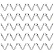 30pcs 5.4x6.3x50mm Double Button V-Shaped Paddle Snap Spring Clips Solid Head