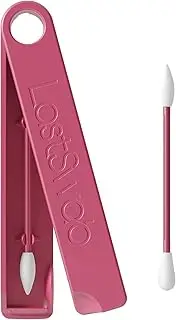 LastSwab® Beauty Makeup - Qtips and Reusable Cotton Buds for Makeup Removal, Environmentally Friendly Q Tips, Designed in Denmark, Easy to Clean, Zero Waste Cotton Buds (Red)