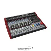 SWAMP 10 Channel Mixing Desk Console 8 Preamps, FX, AUX, USB, MP3, Bluetooth