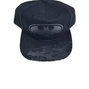 Batman DC Comics Cap Hat Black Flat Bill Youth Snapback New With Tags Bats