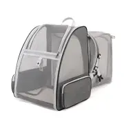 Expandable Cat Backpack Carrier with Breathable Mesh and Removable Pad, Pet T...