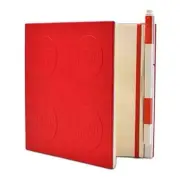 LEGO Notebook Journal with LEGO Gel Pen - Red