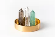 Capricorn Crystal Trio - Smoky Quartz, Green Fluorite + Clear Quartz