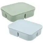 2 Pcs Storage Box Child Compartment Trays for Food Snack Containers