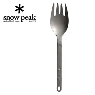 【Snow Peak 雪諾必克 日本】鈦金屬深齒匙叉 (SCT-125)｜輕量環保餐具