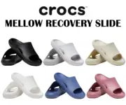 Crocs MELLOW SLIDE Sandals Shoes Black/Atmosphere/Bijou Blue/Cassis M4-13 W6-12
