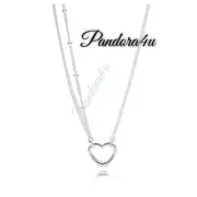 PANDORA NECKLACE OPEN HEART New Tags PAN Box
