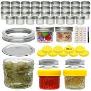 Mason Jars 4 OZ,40 Pack Canning Jars With Regular Lids,Mini Mason Jars Ideal ...