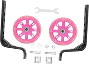 Anneome Bike Balance Wheels 2pcs Bicycle Training Wheels Child Rubber Balance Luminous Wheel Stabilizer Wheels