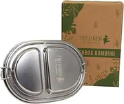 [Viwanda] Bambino Hotzenbox 500 ml Lunch Box Stainless Steel Premium Leak-Proof 2 Compartments/Plastic Free Sustainable Lunch Box Lunch Box Nursery School