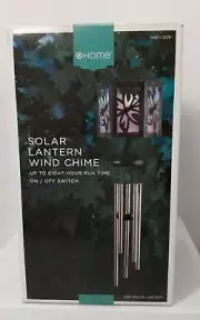 SOLAR LANTERN WIND CHIME ON/OFF SWITCH RUNS UP TO 8 HOURS NIB