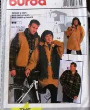 BURDA Unisex Pullover Big Shirt Vest Misses Sewing Pattern