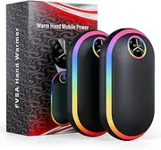 Marchpower 2Pack Rechargeable Hand Warmer, 10,000mAh Electric Handwarmer with Portable Power Bank – Digital USB Pocket Warmer, 3 Heating Levels, USB Hand Warmer for Gift, Outdoor, Reusable Hand Warmer