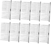 FRCOLOR 10Pcs Metal Hair Clip Combs for Women Iron Wire Inserted Comb Elegant Veil Hair Accessories White for Weddings Dances and Everyday Use