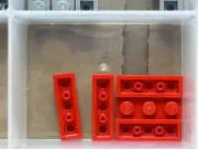 LEGO Parts - Red Plate 1 x 3 - No 3623 - QTY 5