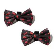 2x AFL Essendon Bombers Bowtie Dog Necktie Ribbon Collar Neck Accessory One Size