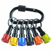 Bit Holder Keychain 6pc -1/4In Hex Shank Bit Holders -for Driver7767