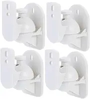 4pcs Speaker Wall Mounts Rotating Speaker Holders Easy Install for Your Home Theater