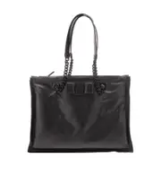 Viva grained tote bag One size Black