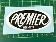 old school bmx decals stickers premier helmet white on black
