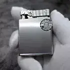 Titanium Mechanical Flint Lighter Retro Kerosene Lighters Extra Match / Oil Tank