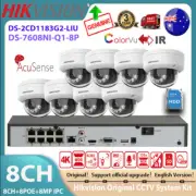 Hikvision 8CH 8POE NVR CCTV System Kit 8MP 4K Hybrid Light IR ColorVu IP Camera
