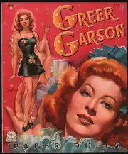 GREER GARSON Paper Dolls Merrill #4858 - 1944 UNCUT & MINT - NOT A REPRINT