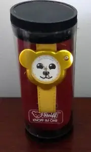 STEIFF Teddys Watch. New in Box. Gold Watch Yellow Strap.