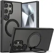 Tough On Phone Case 360° Rotate Stand With MagSafe for Galaxy S24 Ultra - Black