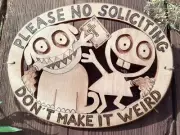 No Soliciting House Signs No Solicitor Plaques Door Custom No Solicitation Plate
