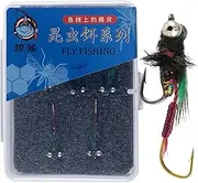 Fly Fishing Lures | 5X Fly Assortment Kit | Realistic Bass Lures, Practical Fishing Accessories for Trevally and Trout