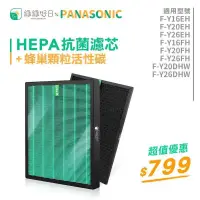 在飛比找PChome24h購物優惠-綠綠好日 脫臭空氣濾網 適 國際牌 Panasonic 清淨