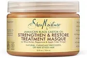 Shea Moisture Jamaican Black Castor Oil Strengthen & Restore Treatment Masque 12 Oz, Pack of 2