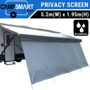 5.2m Waterproof Caravan Privacy Screen Lightweight Annexe Wall 4 Roll Out Awning