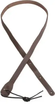 D'Addario 3/4" Leather Mandolin Strap - Brown (3-pack) Bundle