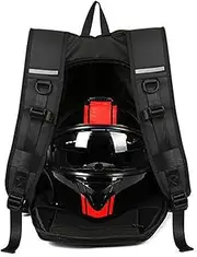 Motorcycle Backpack - Motorbike Helmets Carry Bag | Waterproof Bikes Bag | Laptop Rucksack Travel Backpacks | Sports Bags For Commuting Biking And Daily Use