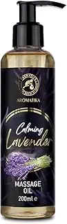 Massage oil Calming Lavender 200ml - Blend of Almond and Grapeseed Oils - Body Oil - Romantic Gift - Relaxing Massage Oil