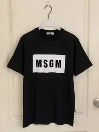 在飛比找Yahoo!奇摩拍賣優惠-全新 MSGM logo-print T-Shirt 黑色 