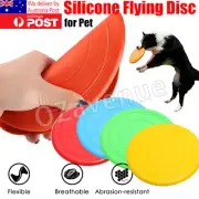 Dog Frisbee Rubber Pet Puppy Safe Exercise Fetch Outdoor Training Toy