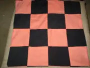 Orange & Black Patchwork Cushion Cover - CCPWOB12