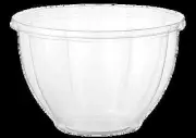 World Centric SB-CS-48, 48-Ounce Clear Ingeo Salad Bowl, 300/CS, ASTM, BPI