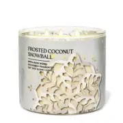 Frosted Coconut Snowball NEW Bath & Body Works Soy 3 Wick Candle