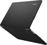 SPIGEN Urban Fit for MacBook Air 13.6 Inch Case M4/M3/M2 2025/2024/2022, Precise Cutouts Form Fitted Design Hard Fabric Skin Protective Slim Cover - Black