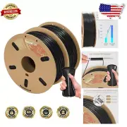 2 x 1kg Black TPU Filament 1.75mm for 3D Printing - High Strength & Elasticity