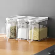 Seasoning Storage Container Lid and Spoon Kitchen Storage Accessories Durable
