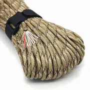 PSKOOK Survival Paracord Parachute Fire Cord Survival Ropes Red Tinder Cord P...
